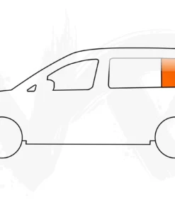 Alternative view of Ford Transit Connect 2022> (SWB L1) O/S Rear Fixed Window In Privacy Tint