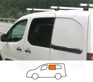Partner/Berlingo N/S/F Fixed Window in Privacy Tint
