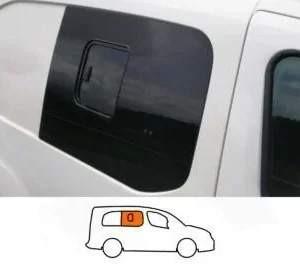 Partner/Berlingo O/S/F Opening Window in Privacy Tint