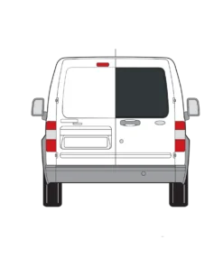 Alternative view of Transit Connect Back Door Glass In Privacy Tint