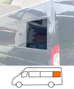 Ducato/Boxer/Relay/Movano (XLWB) Rear Fixed Window In Privacy Tint