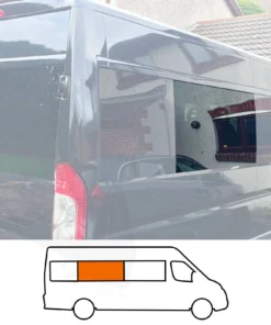 Ducato/Boxer/Relay/Movano (LWB/XWB L3/L4) Middle Fixed Window In Privacy Tint