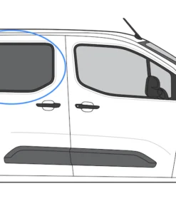 Citroen Berlingo 2019> Fixed Window in Privacy Tint
