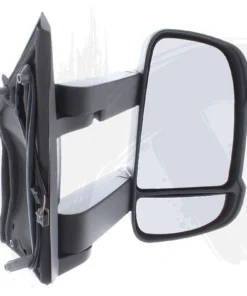 Citroen Relay LONG/Arm Electric & Heated W/16W Indicator W/Temp Sensor Wing Mirror Offside – Black