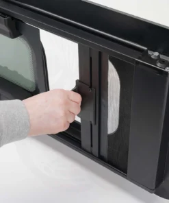 Alternative view of Universal Flush Opening Van Window – Fly Screen & Privacy Tint (900 x 350mm)