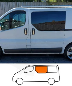 Trafic/Vivaro/Primastar Fixed Window in Privacy Tint FOR TWIN SLIDING DOOR