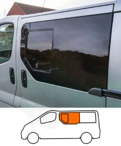 Alternative view of Trafic/Vivaro/Primastar Opening Window in Privacy Tint FOR TWIN SLIDING DOOR