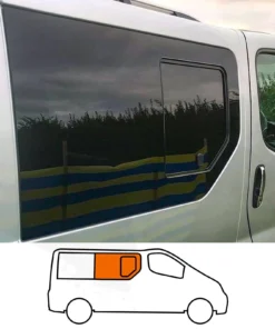 Alternative view of Trafic/Vivaro/Primastar Opening Window in Privacy Tint