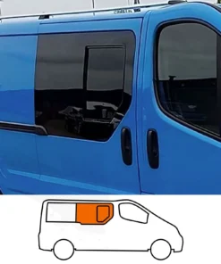 Trafic/Vivaro/Primastar Opening Window in Privacy Tint FOR TWIN SLIDING DOOR
