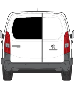 Alternative view of Citroen Berlingo 2019> Back Door Window In Privacy Tint