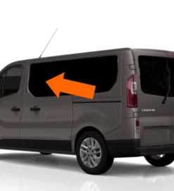 Alternative view of Trafic/Vivaro/NV300 X82 (2014 >) N/S/F Opening Window in Privacy Tint