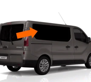 Trafic/Vivaro/NV300 X82 (2014 >) O/S/R (Rear) Fixed Window in Privacy Tint LWB