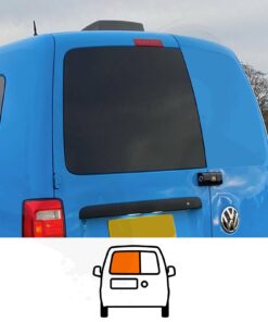 VW Caddy Maxi MK1 08-20 Offside Twin Rear Door Window In Privacy Tint
